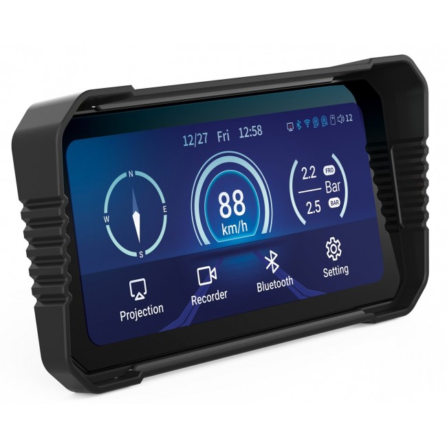 NAVITEL MS850 DUAL Motorcycle camera Navigation Multimedia screen Front and rear video recorder