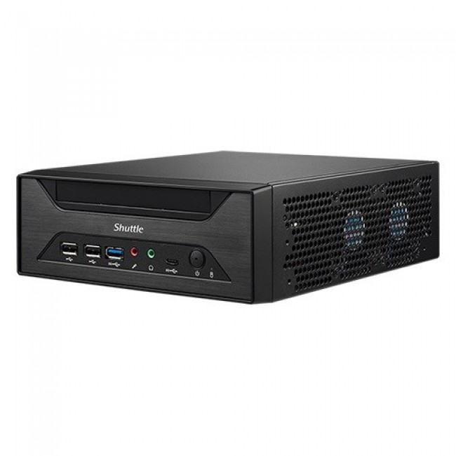 Shuttle XPC slim Barebone XH610 - S1700, Intel H610, 1xDP, 1xHDMI, 1x VGA, 2x COM (RS232), 2x LAN (2.5G and 1G), 1x slim5.25