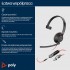 HP Poly Blackwire 5210 Monaural USB-C Headset +3.5mm Plug +USB-C/A Adapter