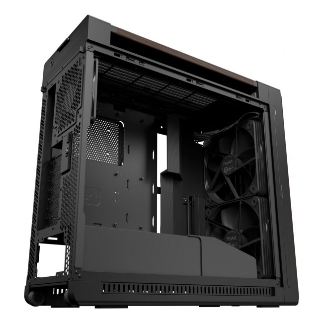 ASUS ProArt PA602 Wood Edition Modern Black - Tempered Glass Panel Midi Tower Black, Wood