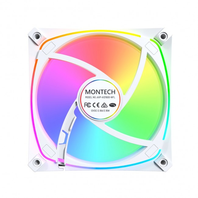 Montech AX120 PRO Computer case Fan 12 cm White 3 pc(s) Montech AX120 PRO Computer case Fan 12 cm White 3 pc(s)