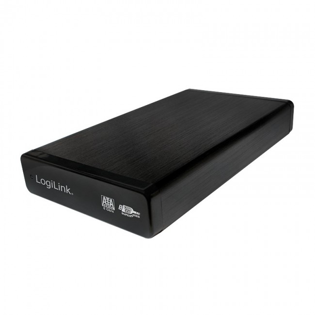 LogiLink UA0284 storage drive enclosure HDD enclosure Black 3.5