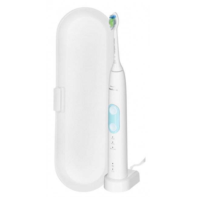 Philips | HX6857/28 Sonicare ProtectiveClean 5100 | Electric Toothbrush | Rechargeable | For adults | Number of brush heads included 1 | Number of teeth brushing modes 3 | Sonic technology | White Philips | HX6857/28 Sonicare ProtectiveClean 5100 | Electric Toothbrush | Rechargeable | For adults | Number of brush heads included 1 | Number of teeth brushing modes 3 | Sonic technology | White