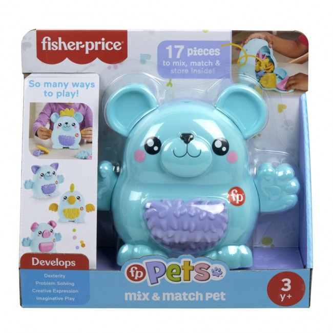 Fisher-Price isher-Price FP Pets Mix & Match Pet Building Toy for Preschool Pretend Play, 18 Pieces Fisher-Price isher-Price FP Pets Mix & Match Pet Building Toy for Preschool Pretend Play, 18 Pieces