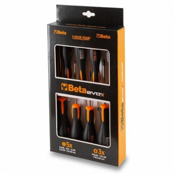 Beta screwdriver set complete with 8 pieces model 1203E/D8P
