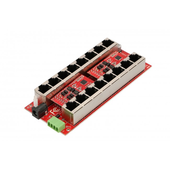 Extralink Gigabit PoE Injector 8 Port Active, 8 ports Gigabit 802.3at/af, Mode A Extralink Gigabit PoE Injector 8 Port Active, 8 ports Gigabit 802.3at/af, Mode A