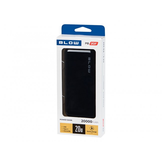 Power Bank 20000mAh QC+PD 20W + lightning PB20E Power Bank 20000mAh QC+PD 20W + lightning PB20E