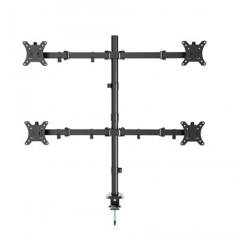 Gembird MA-D4-01 Adjustable desk 4-display mounting arm (rotate, tilt, swivel), 13 -32 , up to 10kg per screen