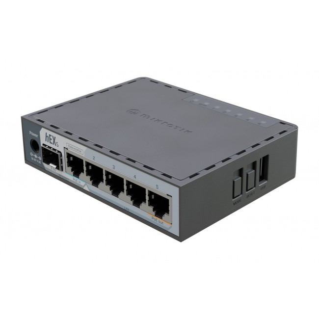 Router/switch 5-port 1000M/Hex S Mikrotik Router/switch 5-port 1000M/Hex S Mikrotik