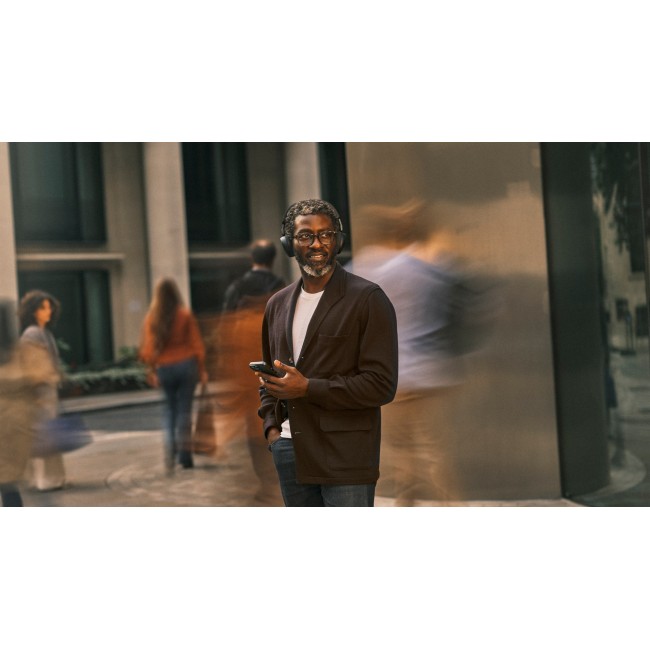 Jabra Evolve3 75 - UC Link390c (Wireless Charging Pad) - Black