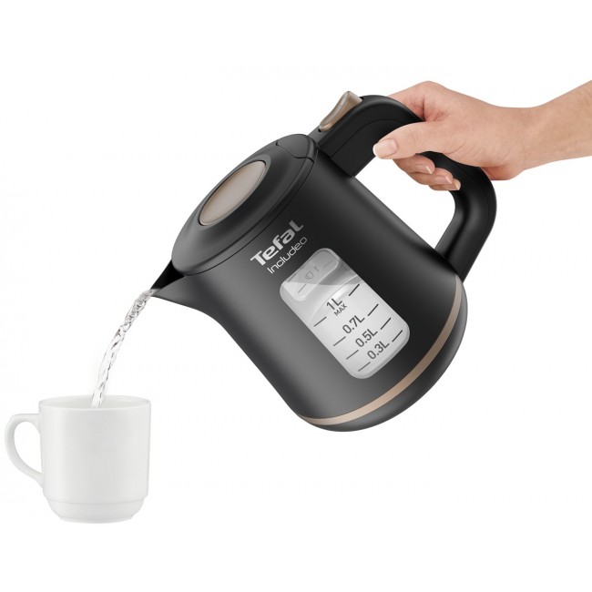 Tefal Includeo KI5338 electric kettle 1 L 2400 W Black