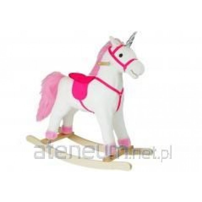 Rocking Horse Unicorn White 74cm 2252 Lean Toys