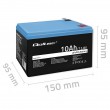 Qoltec 53713 LiFePO4 lithium iron phosphate battery | 12.8V | 10Ah | 1280Wh | BMS Qoltec 53713 LiFePO4 lithium iron phosphate battery | 12.8V | 10Ah | 1280Wh | BMS