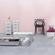 CURVER Rattan 209907 Storage Unit with 4 14 L Drawers, Cream
