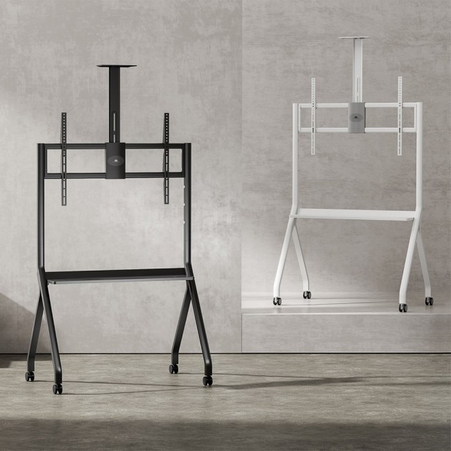 Maclean TV stand / cart, camera shelf, on casters, 55-100 Maclean TV stand / cart, camera shelf, on casters, 55-100