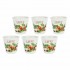 LA PORCELLANA BIANCA LIQUORELLI Set of 6 coffee liqueur glasses 75 ml