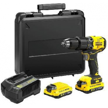 Brushless drill driver 18V Fatmax V20 2x2.0AH trunk