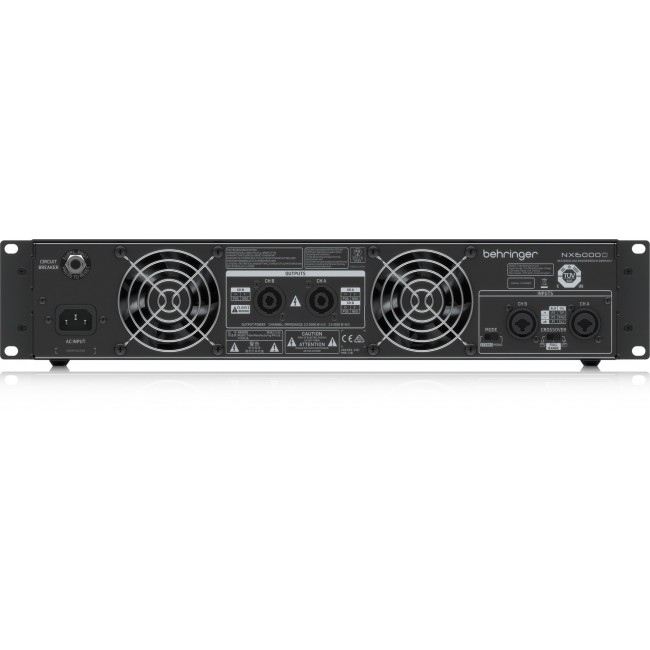 Behringer NX6000 audio amplifier 2.0 channels Home Black Behringer NX6000 audio amplifier 2.0 channels Home Black