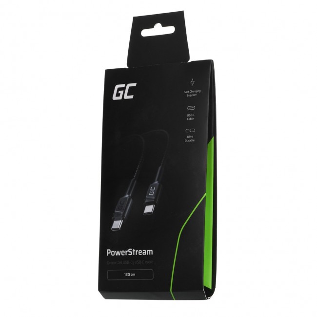 Green Cell KABGC30 USB cable USB 2.0 1.2 m USB C Black Green Cell KABGC30 USB cable USB 2.0 1.2 m USB C Black