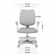Junior 4.6 Grey swivel chair