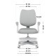 Junior 4.6 Grey swivel chair