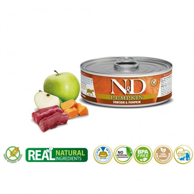 FARMINA N&D CAT VENISON & PUMPKIN 70g FARMINA N&D CAT VENISON & PUMPKIN 70g