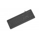 Gembird KB-MCH-05 Slim wired multimedia keyboard, black, US layout