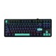 AULA Gasket F87 Pro Keyboard Black Cyan Blue GrayWoodV4 RGB
