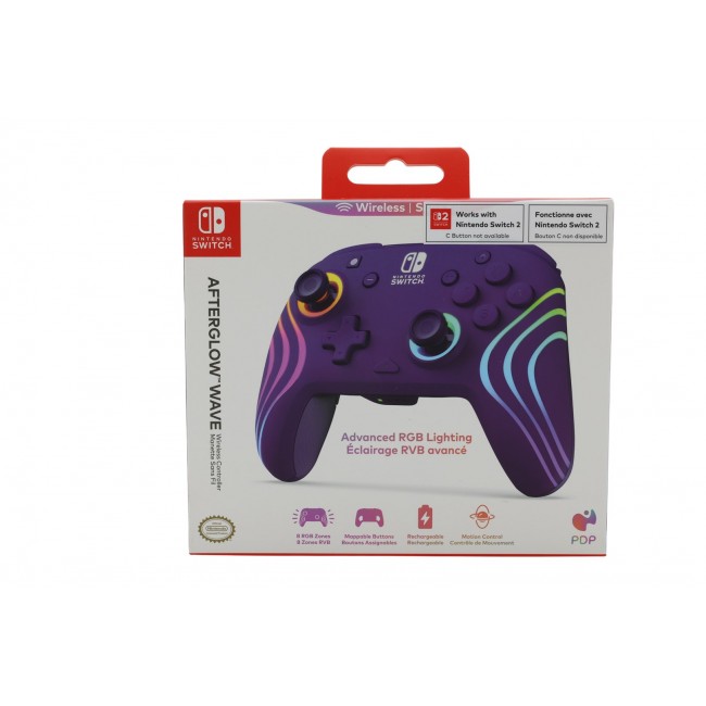 PDP Afterglow wave Lilac USB Gamepad Analogue / Digital PC, Xbox Series S, Xbox Series X