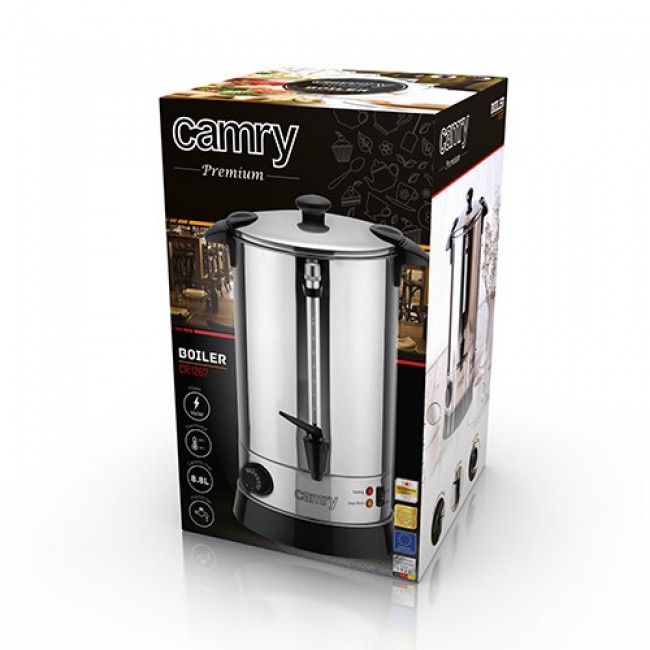 Camry Premium CR 1267 electric kettle 8.8 L 980 W Black, Stainless steel Camry Premium CR 1267 electric kettle 8.8 L 980 W Black, Stainless steel
