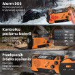 Extralink RADIO AWARYJNE SOLARNE Z KORBKA DYNAMO POWERBANK 4000MAH Z LATARKA SOS SR-4000 Portable Analog Black, Orange