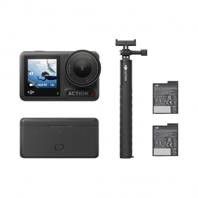 DJI Osmo Action 4 Adventure Combo action sports camera 4K Ultra HD CMOS Wi-Fi 1.15 kg DJI Osmo Action 4 Adventure Combo action sports camera 4K Ultra HD CMOS Wi-Fi 1.15 kg