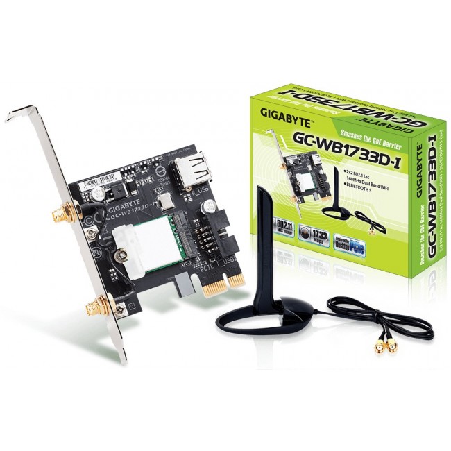 GIGABYTE GC-WB1733D-I network card Internal WLAN / Bluetooth 1733 Mbit/s