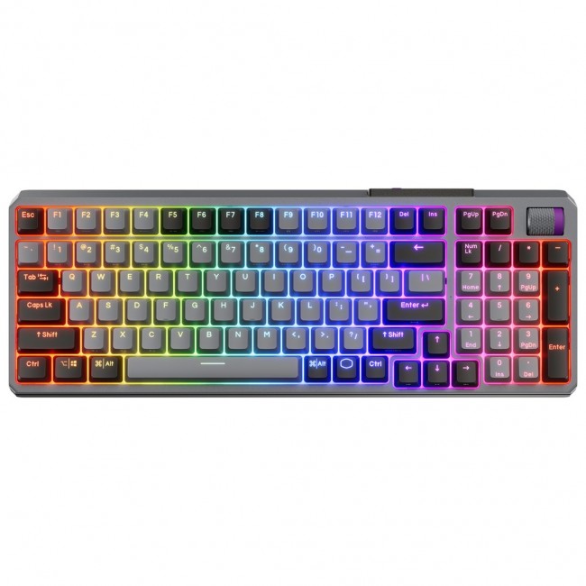 Cooler Master MK770 keyboard Gaming USB + RF Wireless + Bluetooth QWERTY US English Black, Grey Cooler Master MK770 keyboard Gaming USB + RF Wireless + Bluetooth QWERTY US English Black, Grey