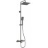 Showerhead with thermostatic bath mixer