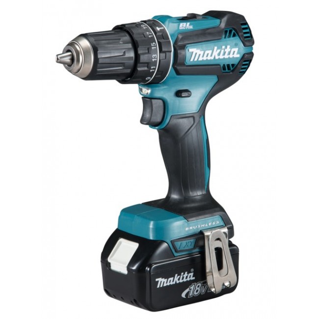 Makita DHP485RFJ drill 1900 RPM Keyless 1.8 kg Black, Blue Makita DHP485RFJ drill 1900 RPM Keyless 1.8 kg Black, Blue