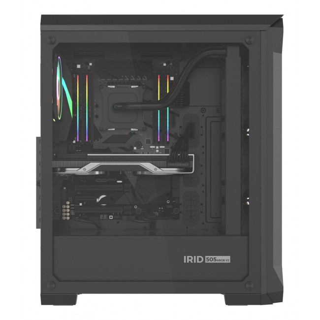 GENESIS Irid 505 ARGB Midi Tower Black, Transparent GENESIS Irid 505 ARGB Midi Tower Black, Transparent