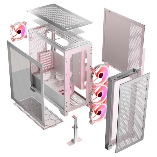 MODECOM Case VOLCANO EXPANSE T APEX ARGB MIDI White MODECOM Case VOLCANO EXPANSE T APEX ARGB MIDI White
