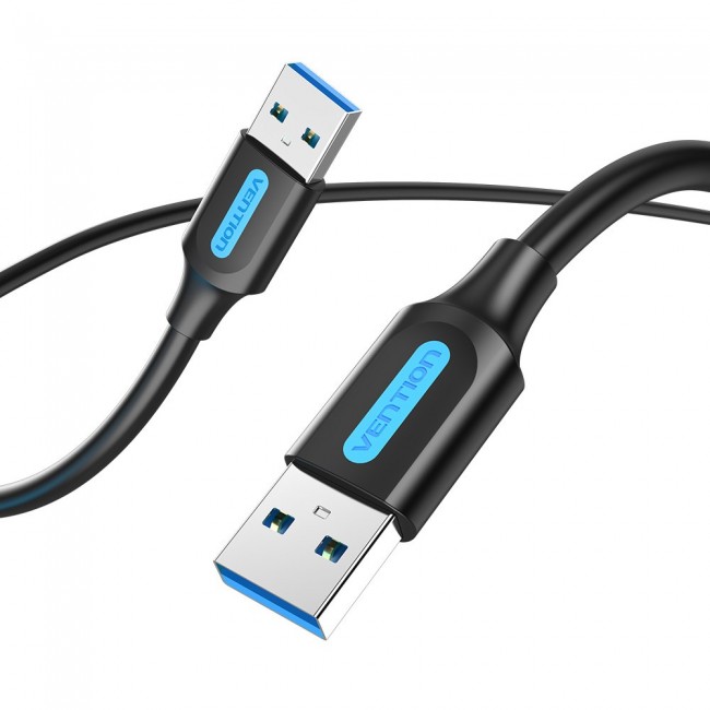 Vention USB 3.0 A Male to A Male Cable 0.5M Black PVC Type Vention USB 3.0 A Male to A Male Cable 0.5M Black PVC Type
