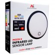 Maclean LED lamp with motion sensor, PIR sensor, black, 10W, IP65, 1000lm, neutral color, MCE525 B
