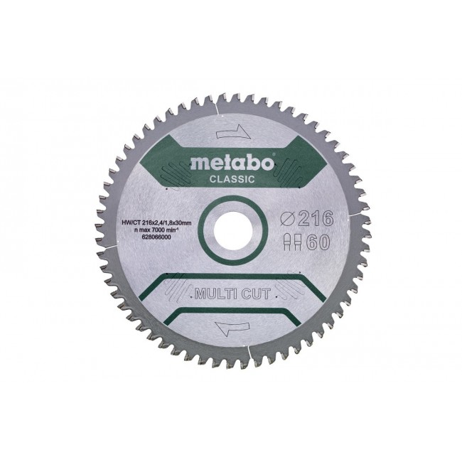Metabo 628066000 circular saw blade 21.6 cm 1 pc(s)