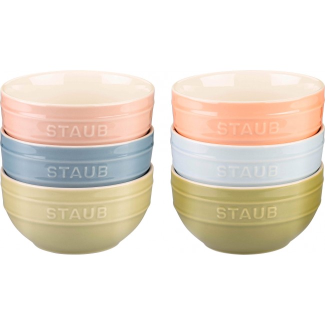STAUB SERVING Zestaw 6 misek 12 cm, wielokolorowe