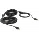 DeLOCK 20m, USB2.0-A - USB2.0-B USB cable USB A USB B Black
