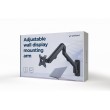 Gembird MA-WA1-02 Adjustable wall display mounting arm, 17 -27 , up to 7 kg