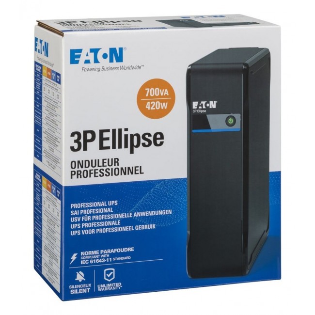 Eaton 3P Ellipse uninterruptible power supply (UPS) Standby (Offline) 0.7 kVA 420 W 4 AC outlet(s)