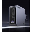 Ugreen Nexode Pro 160W GaN Charger with USB-C Cable Universal Black, Grey AC Fast charging Indoor