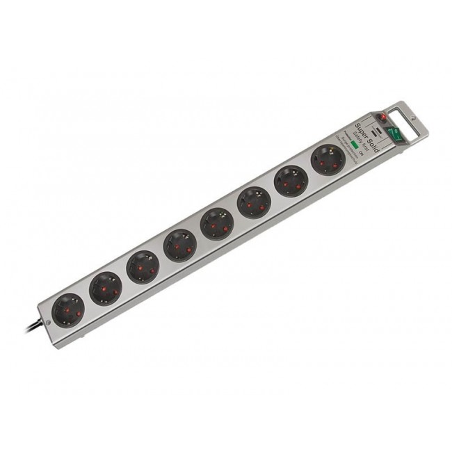 Brennenstuhl Super-Solid Surge Protection 4.500 A Silver 8 AC outlet(s) 2.5 m