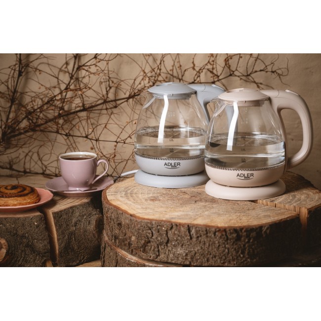 Adler AD 1283C electric kettle 1 L 900 W Cream