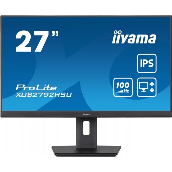 iiyama 27 IPS technology panel with height adjustable stand and 100Hz refresh rate