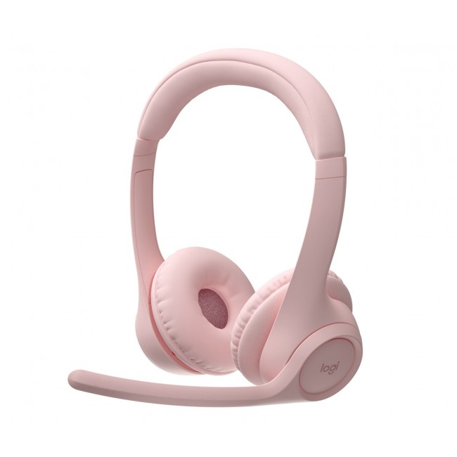 Logitech 981-001412 headphones/headset Wireless Head-band Office/Call center Bluetooth Rose